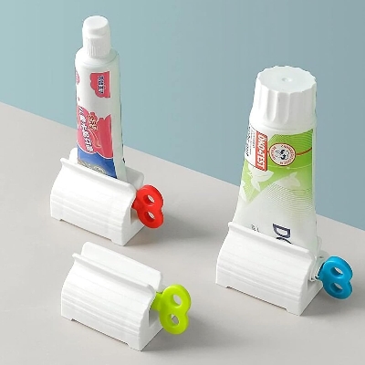 Picture of 1/2/3 Pcs Manual Toothpaste Squeezer Rolling Tube Dispenser – Hand-Press Rotating Seat Holder Stand for Toothpaste, Facial Cleanser & Cream Tubes | Easy Press Bathroom Organizer - The Asia Express