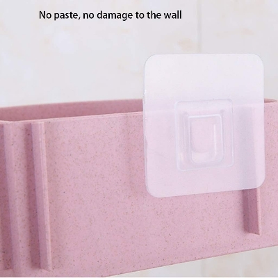 Picture of Triangle Corner Shelf Bathroom Shower Caddy – Self Adhesive Wall Mounted Storage Rack, Plastic Organizer Basket for Bathroom & Kitchen Corner Use - The Asia Express - Multicolor