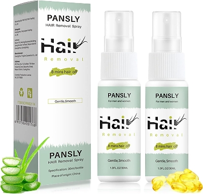 Picture of PANSLY Painless Hair Removal Spray 30ml – Quick & Gentle Hair Remover with Hair Growth Inhibitor for Face, Arms, Legs, Underarms & Bikini Area (Men & Women) - The Asia Express