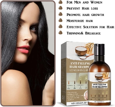 Picture of Rice Water Hair Care Shampoo 100ml – Anti Hair Fall, Hair Growth & Dandruff Removal Shampoo | Thickening, Moisturizing & Repair Formula for Dry, Damaged & Frizzy Hair - The Asia Express