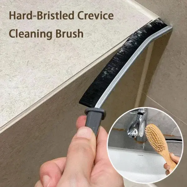 Picture of Cleaning Brush Durable Grout Cleaner Brush Household Tile Joints Grout Cleaning Brush for Shower Floor Lines Cleaning Tools-Brushes, Sponges & Wipers - Black