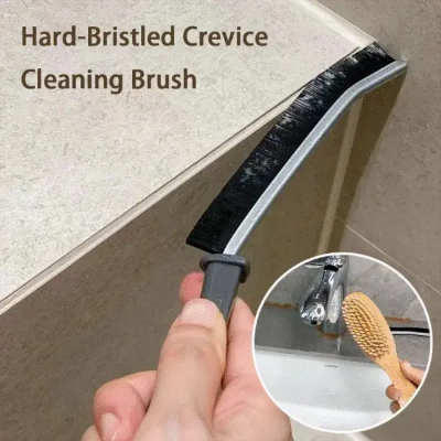 Picture of Cleaning Brush Durable Grout Cleaner Brush Household Tile Joints Grout Cleaning Brush for Shower Floor Lines Cleaning Tools-Brushes, Sponges & Wipers - Black