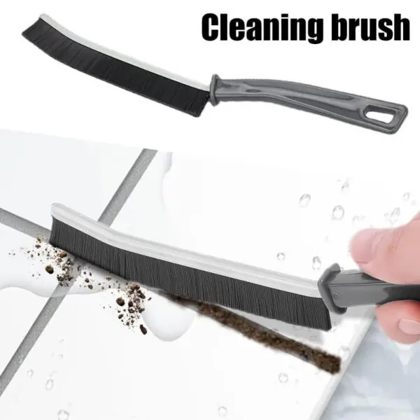 Picture of Cleaning Brush Durable Grout Cleaner Brush Household Tile Joints Grout Cleaning Brush for Shower Floor Lines Cleaning Tools-Brushes, Sponges & Wipers - Black