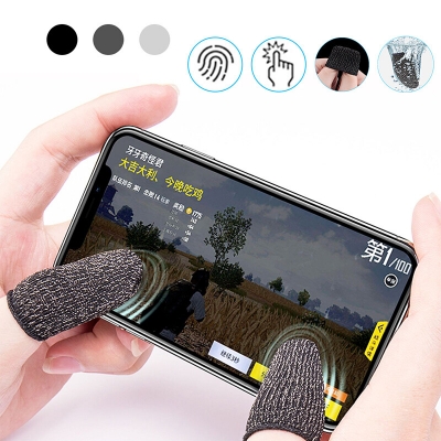 Picture of 5Pair/ 10 Pcs Gaming Finger Sleeve Game Controller Sweatproof Gloves Breathable Fingertips For Mobile Games Touch Screen Finger Cots Cove - Multicolor