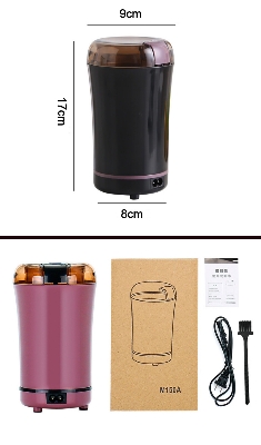 Picture of Mini Electric Coffee Grinder Powerful Cafe Grass Nuts Herbs Grains Pepper Tobacco Spice Flour Mill Coffee Beans Grinder Machine - Multicolor