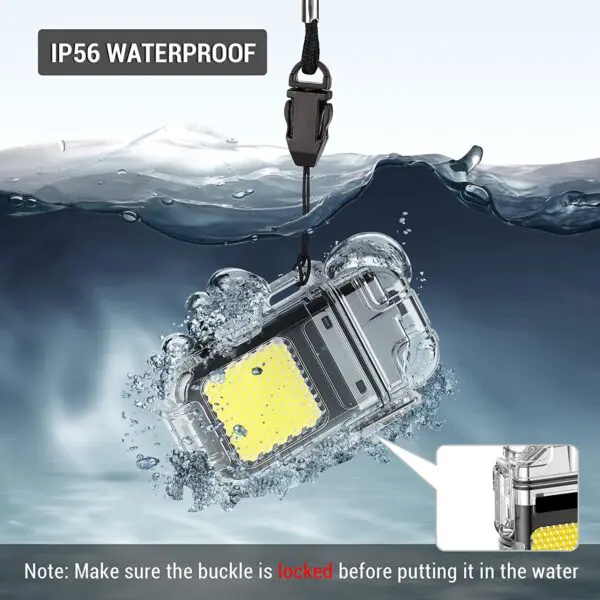 Picture of Waterproof Dual Arc Lighter With COB Light Type C Charge Outdoor Camping BBQ Survive Ignition Luminous Electric Pulse Lighter-The Asia Express - Multicolor