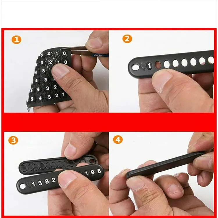Picture of Special Telephone Number Anti-Lost Phone Number Key Ring Keychain for Car and Motorbike 1PCS PU Leather Braided Woven Rope Anti-Lost Keychain DIY Bag Pendant Key Chain Holder Key Car Trinket Keyring asia express - Multicolor