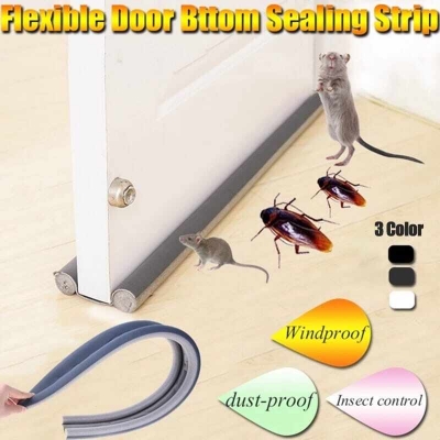 Picture of Door Bottom Sealing Strip Door Seal Gap Sound Proof Door Weather-strip Guard For Door Bottom Dust Blocker Door Sealing Stopper,Door Bottom cockroach Stopper - Multicolor