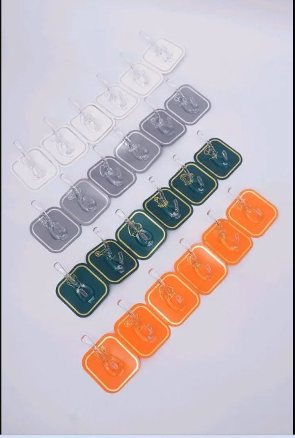 Picture of Wall Hook Easy Installation Strong Adhesive Towel Hook Key Organizer - Multicolor