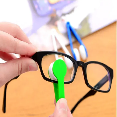 Picture of New Creative Two-side Glasses Brush Soft Microfiber Spectacles Cleaner Glasses Cleaner Rub Eyeglass Cleaning Brush Wiping Tool-Multicolor - Multicolor