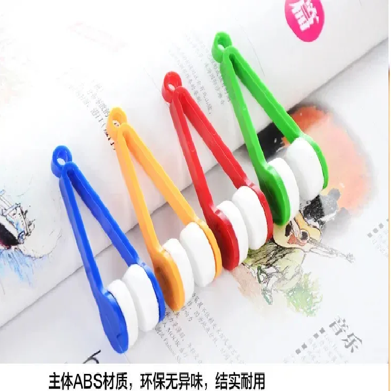 Picture of New Creative Two-side Glasses Brush Soft Microfiber Spectacles Cleaner Glasses Cleaner Rub Eyeglass Cleaning Brush Wiping Tool-Multicolor - Multicolor