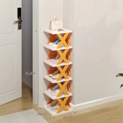 Picture of Storage Organizer Multi-function Space-saving Folding  Stacker Shelf Large Size 5-layer-The Asia Express