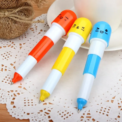 Picture of Cute Kawaii Blue Ink Creative Ball Ballpoint Pens Ballpen For Office School Writing Supplies Stationery - Multicolor