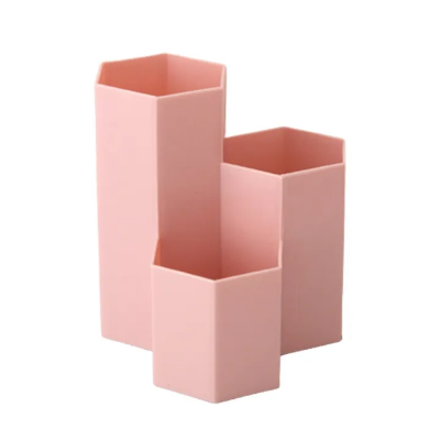 Picture of Hexagonal Make-Up Brush Storage Cosmetic Box Holder Office Table Organizer For Lipstick Pen Lipstick/Pen/Cosmetic Organizer - pencil bag-The asia express - Multicolor