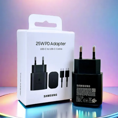 Picture of New Original Samsung Charger 25W Super Fast Charge EU Adapter For Galaxy Z Fold Flip 3 4 S23 S22 Ultra Note 21 20 Plus A70 A90 Phone - Multicolor