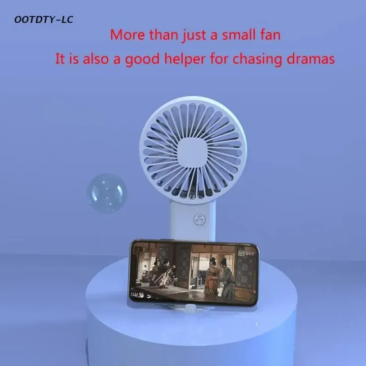 Picture of Portable Handheld Fan Small Cooling Fan USB Rechargeable Eyelash Fan Low Noise Dropship-Multicolor-asia express - Multicolor