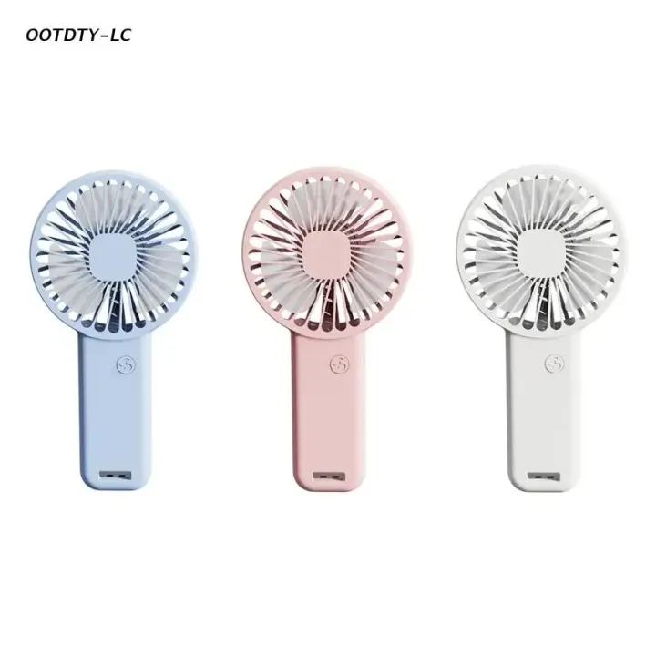 Picture of Portable Handheld Fan Small Cooling Fan USB Rechargeable Eyelash Fan Low Noise Dropship-Multicolor-asia express - Multicolor