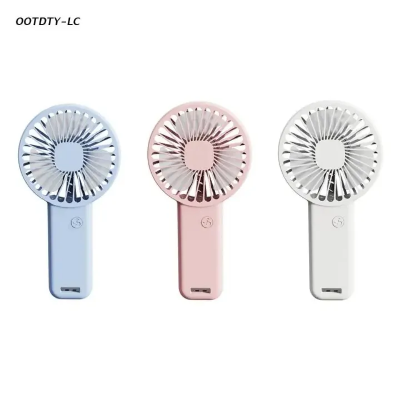 Picture of Portable Handheld Fan Small Cooling Fan USB Rechargeable Eyelash Fan Low Noise Dropship-Multicolor-asia express - Multicolor