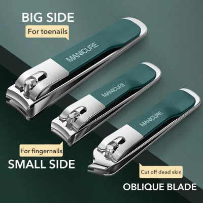 Picture of 4_piece nail manicure set stainless steel men and women professional nail clippers pedicure care tools_The Asia Express - Green
