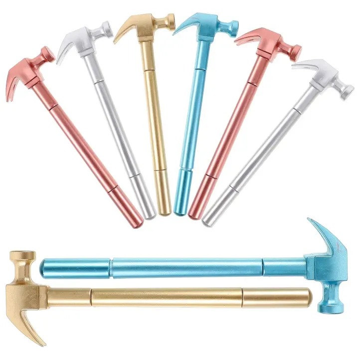 Picture of Imitation Metal Neutral Pen Hammer Shape Gel Pen Learning Office Stationery Graffiti Writing Tools Signature Pen New- The Asia Express - Multicolor