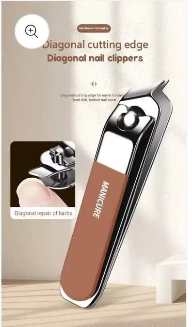 Picture of 7PCS Portable Manicure Pedicure Set Stainless Steel Professional Nail Clipper Beauty Kit for man and women-The Asia Express - Pink