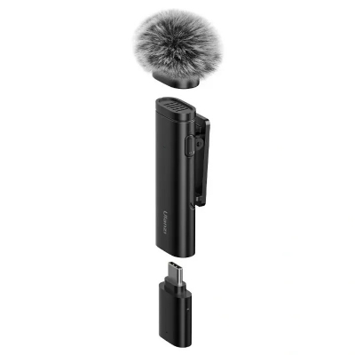 Picture of Ulanzi WM-10 Microphone Wireless Mini Noise Reduction Bluetooth Lavalier Microphone For Smartphone Ecording Interviews Videos_ The Asia Express - Black