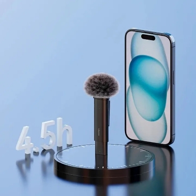 Picture of Ulanzi WM-10 Microphone Wireless Mini Noise Reduction Bluetooth Lavalier Microphone For Smartphone Ecording Interviews Videos_ The Asia Express - Black