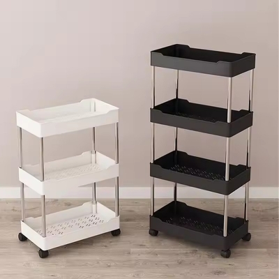 Picture of Narrow Type Multi Purpose Gap Storage Trolley Rack Multifunctional Movable Gap Storage Cart- The Asia Express - Multicolor