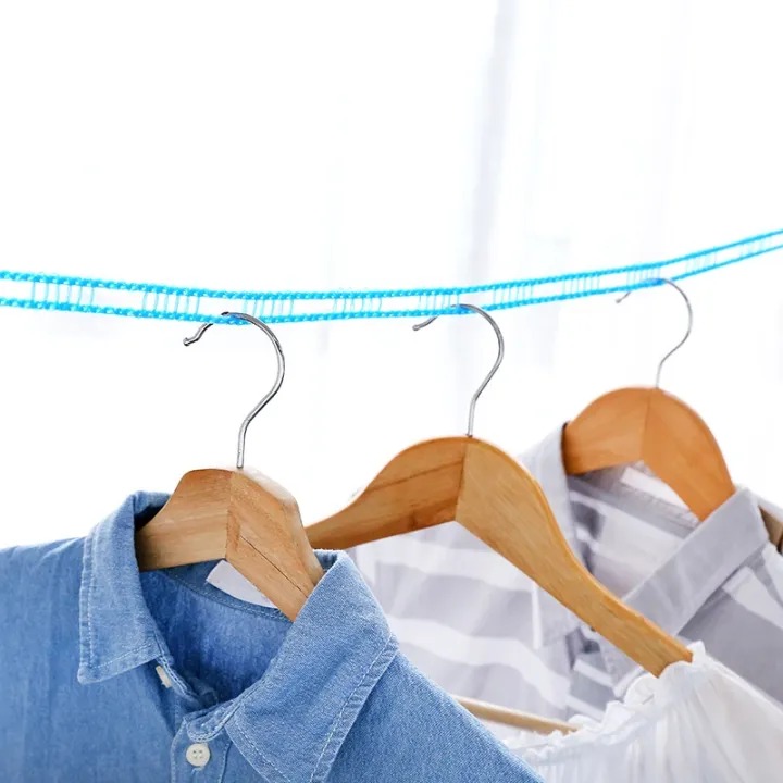 Picture of 5M Outdoor Clothesline Nylon Non-Slip Laundry Line Rope Cloth Hanging Rope Travel Business Windproof Clothes Cord- The Asia Express - Multicolor