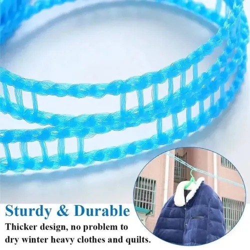 Picture of 5M Outdoor Clothesline Nylon Non-Slip Laundry Line Rope Cloth Hanging Rope Travel Business Windproof Clothes Cord- The Asia Express - Multicolor