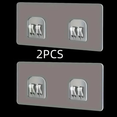 Picture of 2pcs Utility Hooks No-Drill Storage Baskets and Corner Hooks- The Asia Express