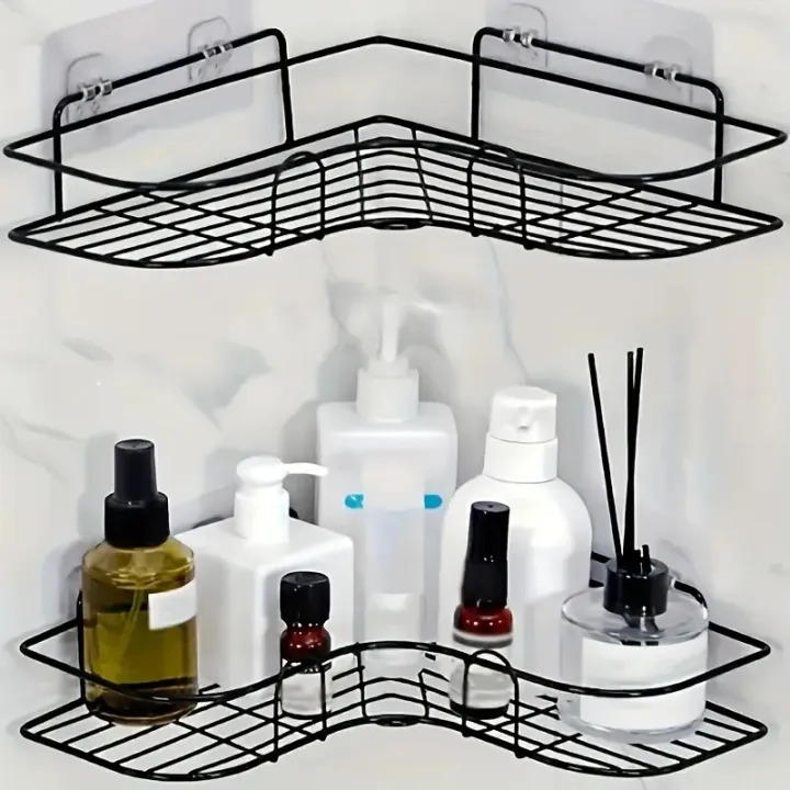 Picture of 2pcs Utility Hooks No-Drill Storage Baskets and Corner Hooks- The Asia Express