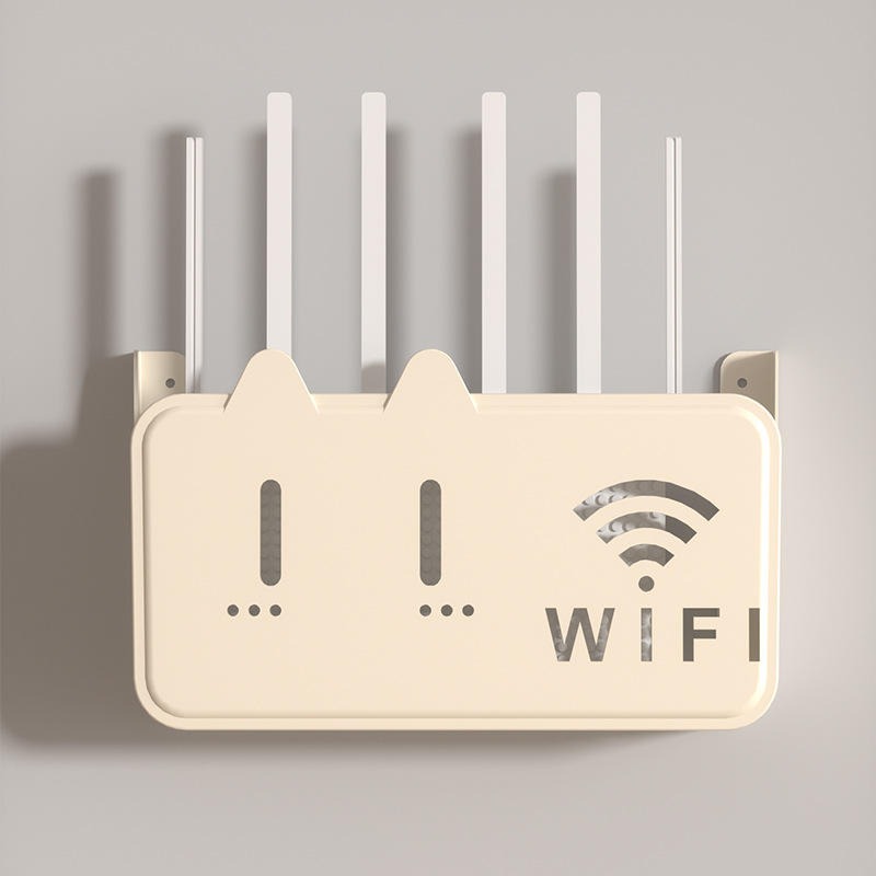 Picture of Wall Mounted WiFi Router Shelf Box – ABS Plastic Wireless Router Holder & Organizer – Hidden Cable Storage Bracket – Space Saver for Home & Office – Easy Install –  Wall Mounted Decorative Internet Box (1Pcs MultiColor)-The Asia Express - Multicolor