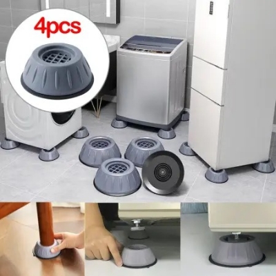 Picture of 4Pcs Anti Vibration Feet Pads for Washing Machine & Dryer – Heavy-Duty Rubber Anti-Shake Mat, Non-Slip Noise Reduction Pads, Universal Shock Absorber Stand for Home Appliances- The Asia Express