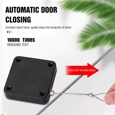 Picture of Automatic Sensor Door Closer Punch-free Adjustable Surface Door Stopper Automatically Close Door Bracket Closer Home Improvement- The Asia Express - Multicolor