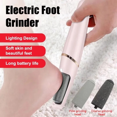 Picture of Rechargeable Electric Callus Remover for Feet – 2-Speed Powerful Foot Sander with Coarse & Fine Roller Heads for Removing Dead Skin, Cracked Heels & Hard Callus – Safe, Compact & Travel-Friendly Foot Care Tool for Smooth, Soft Feet- The Asia Express - Multicolor