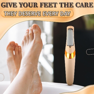 Picture of Rechargeable Electric Callus Remover for Feet – 2-Speed Powerful Foot Sander with Coarse & Fine Roller Heads for Removing Dead Skin, Cracked Heels & Hard Callus – Safe, Compact & Travel-Friendly Foot Care Tool for Smooth, Soft Feet- The Asia Express - Multicolor