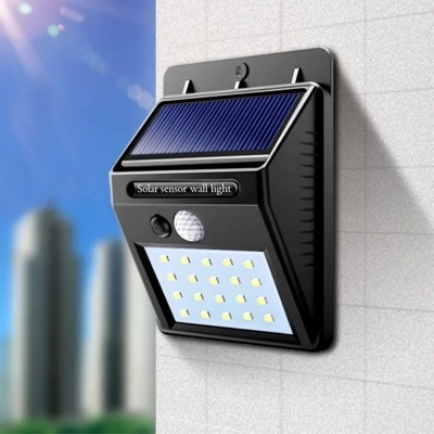 Picture of High Power Solar LED Motion Sensor Light – 30 LEDs Wireless Waterproof Outdoor Wall Light for Garden, Patio, Yard, Deck, Garage, Driveway & Fence – Energy Saving Security Light for Home & Outdoor Use- The Asia Express - Black