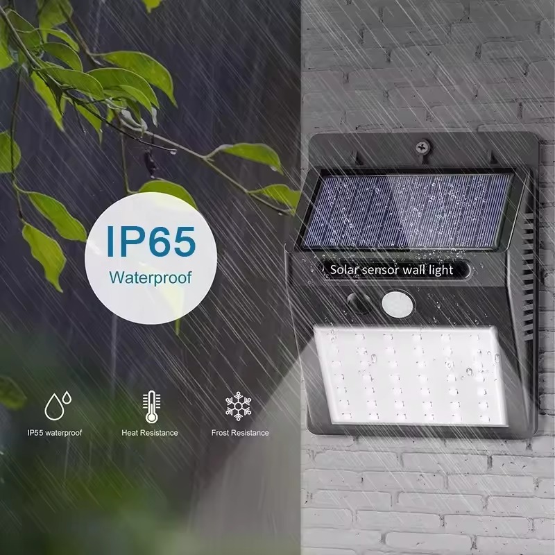 Picture of High Power Solar LED Motion Sensor Light – 30 LEDs Wireless Waterproof Outdoor Wall Light for Garden, Patio, Yard, Deck, Garage, Driveway & Fence – Energy Saving Security Light for Home & Outdoor Use- The Asia Express - Black