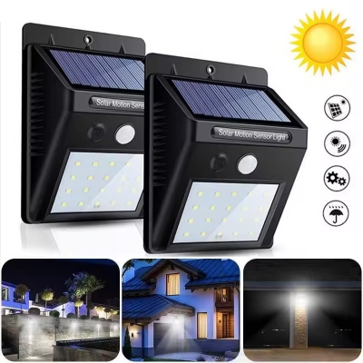 Picture of High Power Solar LED Motion Sensor Light – 30 LEDs Wireless Waterproof Outdoor Wall Light for Garden, Patio, Yard, Deck, Garage, Driveway & Fence – Energy Saving Security Light for Home & Outdoor Use- The Asia Express - Black