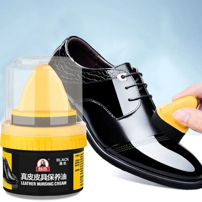 Picture of Leather Repair & Care Cream – Liquid Shoe Polish with Sponge | Universal Leather Balm for Shoes, Bags & Car Seats | Scratch Repair, Color Restore & Shine Enhancer | Premium Quality Leather Care Product- The Asia Express