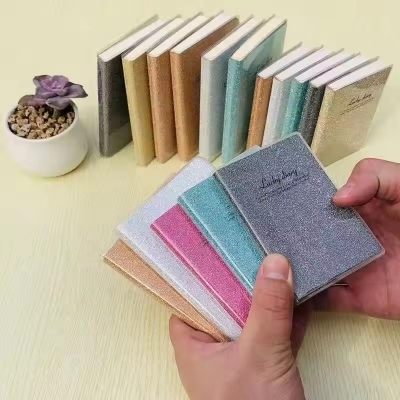 Picture of China Pocket Special Glitter Notepad Mini Sparkly Notebook for Notes, Journaling & School Use- The Asia Express - Multicolor