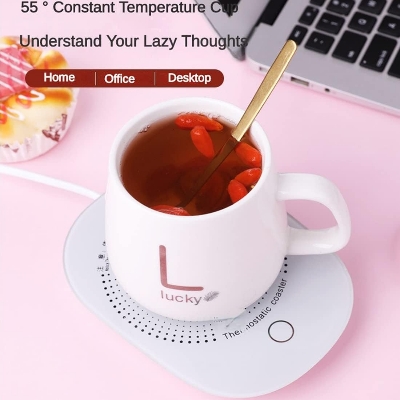 Picture of Smart Cup Heater Coffee Mug Warmer with Timer & Thermostatic Control – Auto Shut-Off Electric Cup Warmer for Milk, Tea, Coffee & Cocoa Home & Office Use - The Asia Express - Multicolor