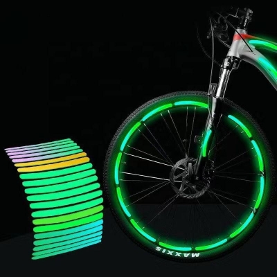 Picture of 10/20/30 Pcs Bicycle Wheel Luminous Reflective Stickers – Fluorescent Glow Wheel Decoration Stickers for Bicycle & Motorcycle, Night Safety Visibility Stickers - The Asia Express
