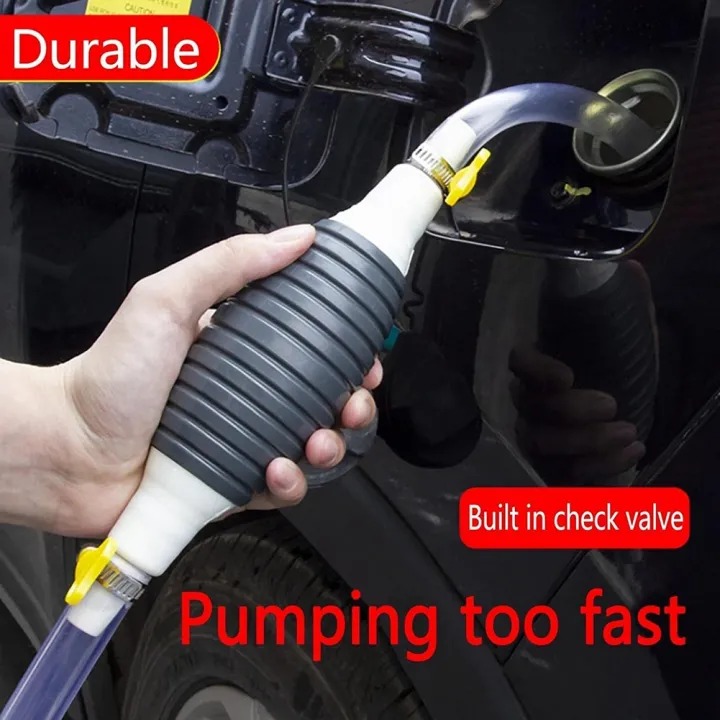 Picture of Handy Manual Gas & Oil Transfer Pump – Multi-Purpose Hand Straw Liquid Pump  For Car Fuel, Gasoline, Diesel, Kerosene & Fish Tank Water Changer, Portable Non-Electric Liquid Transfer Tool - The Asia Express