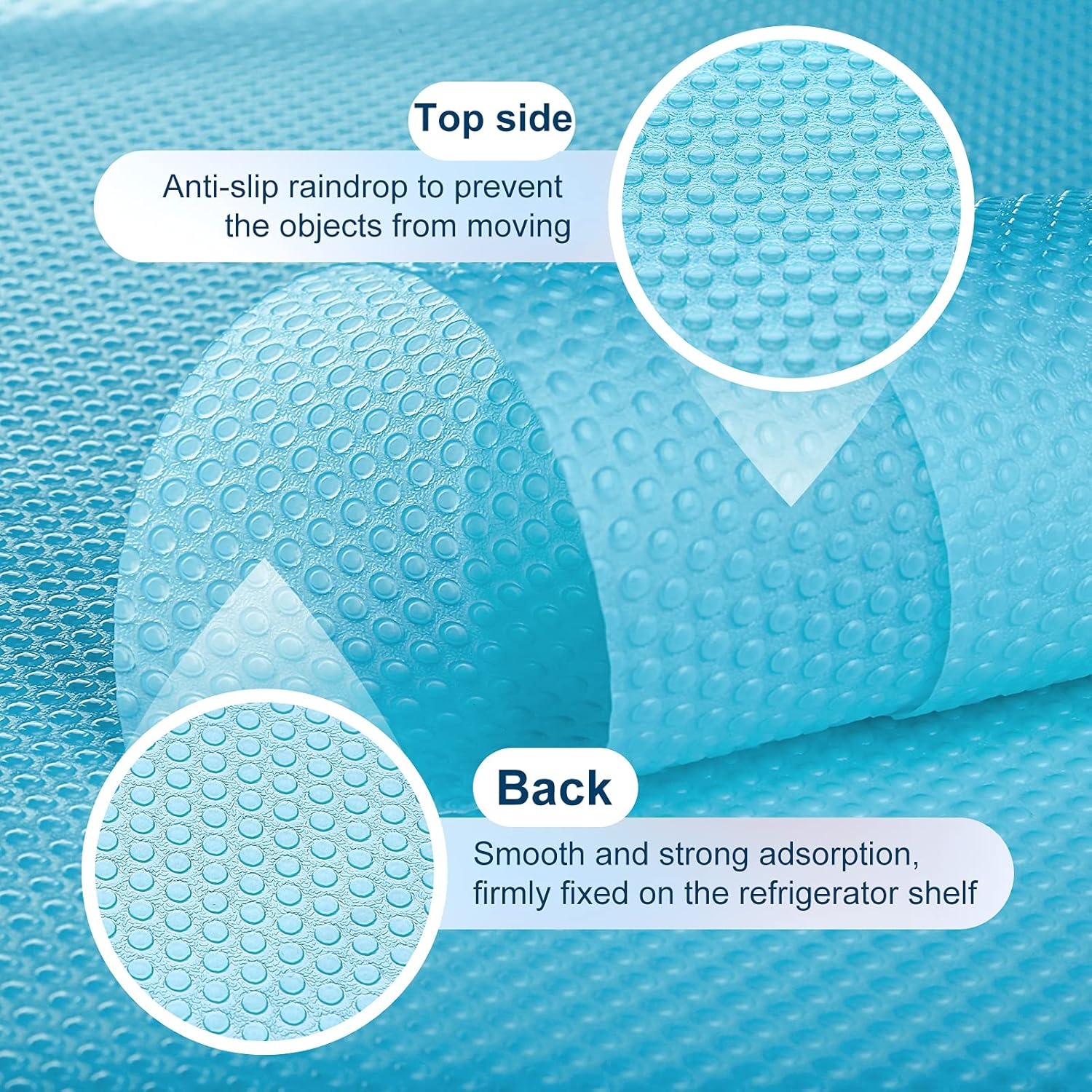 Picture of 4 Pcs Washable Waterproof Refrigerator Shelf Mats & Liners – Multi-Color Non-Slip BPA-Free Fridge, Drawer & Cabinet Shelf Protector with Spill Protection - The Asia Express - Multicolor