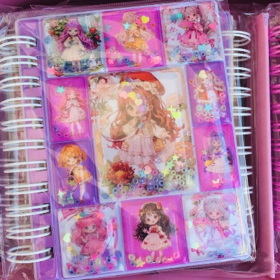 Picture of Princess Series Cute Notebook with Water-Based Stickers | Kids Cartoon Stationery Diary, Creative Study & Journaling Book for School, Gift & Art Use - The Asia Express - Multicolor