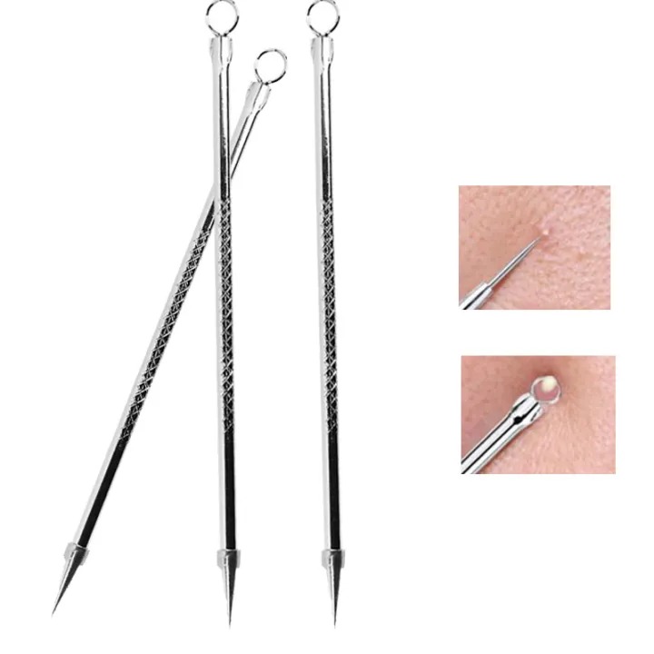 Picture of Professional Pimple Popper Tool Kit skin care product - With Comedone Extractor Milia Removal Tool Blackhead Tweezers and Whitehead Remover Tool Spot Treatment Acne Set - Derma Roller - The Asia Express