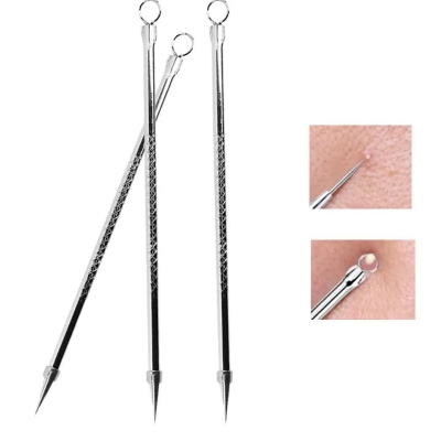 Picture of Professional Pimple Popper Tool Kit skin care product - With Comedone Extractor Milia Removal Tool Blackhead Tweezers and Whitehead Remover Tool Spot Treatment Acne Set - Derma Roller - The Asia Express