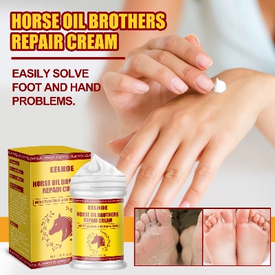 Picture of Horse Oil Repair Cream 50g – Herbal Hand & Foot Moisturizing Cream for Dry Cracked Skin | Anti-Cracking, Frostbite Protection, Winter Care, Peeling Repair & Whitening Foot Cream - The Asia Express
